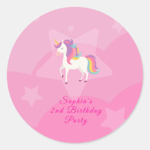 Autocollant Licorne Féerique et Adorable