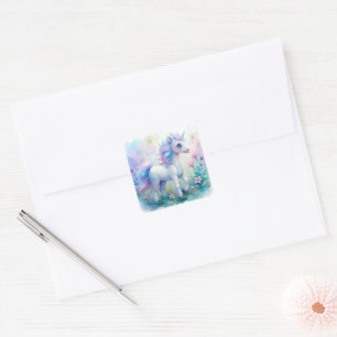 Autocollant Licorne Magique Pastel