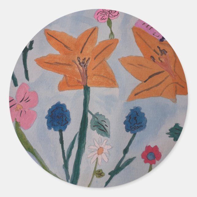 Autocollant Lily orange (Devant)