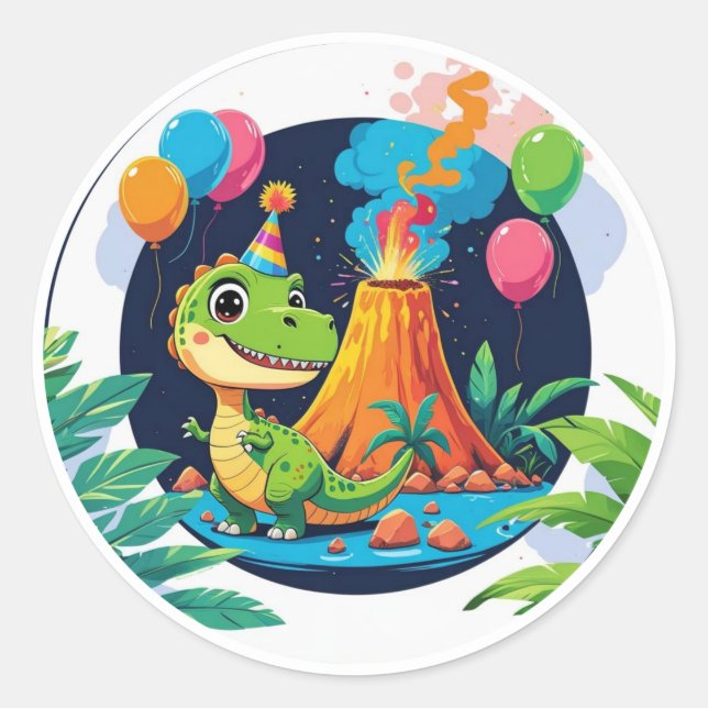Autocollant Little T-Rex  (Devant)
