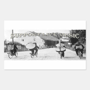 Autocollant local vivant de musique de soutien