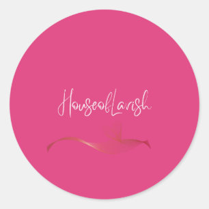 Autocollant Logo HouseOfLavish - Marque Cercle Ros
