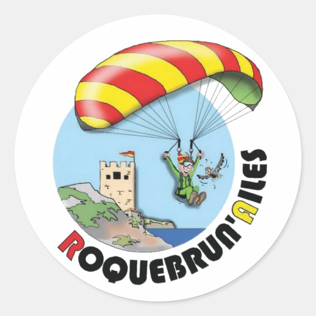 Autocollant logo Roquebrun'Ailes (Devant)