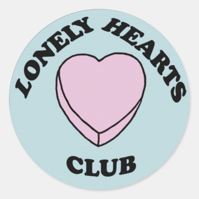 Autocollant Lonely Hearts Club (Devant)