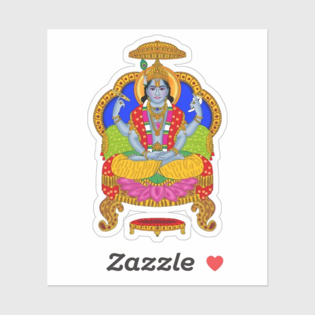 Autocollant Lord Badrinath (Feuille)