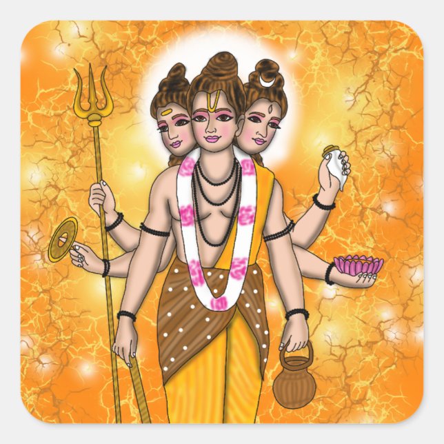 Autocollant Lord Dattatreya (Devant)