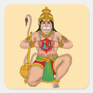 Autocollant Lord Hanuman