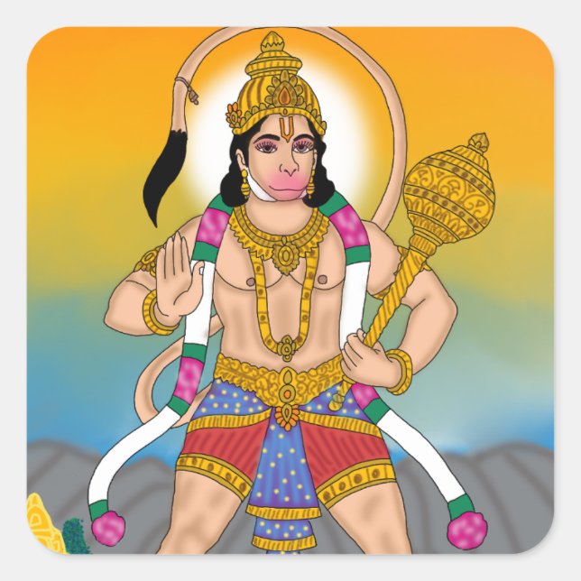 Autocollant Lord Hanuman (Devant)