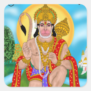 Autocollant Lord Hanuman – Déco & Motivation Spiri
