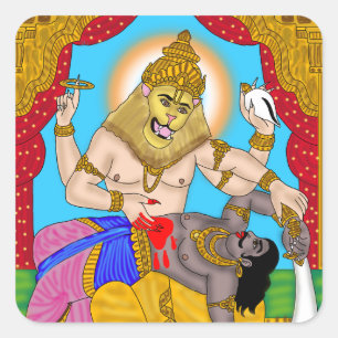 Autocollant Lord Narasimha
