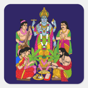 Autocollant Lord Satyanarayan