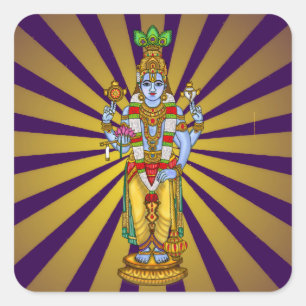 Autocollant Lord Vishnu