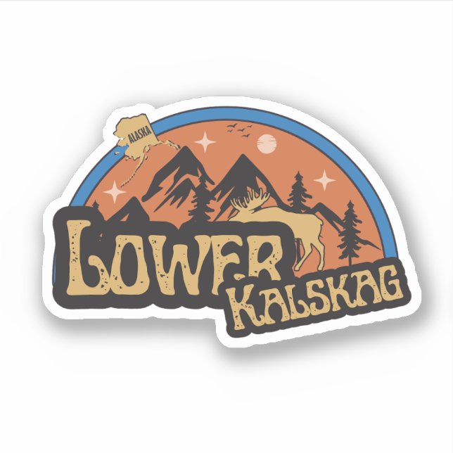 Autocollant Lower Kalskag, Alaska (Devant)