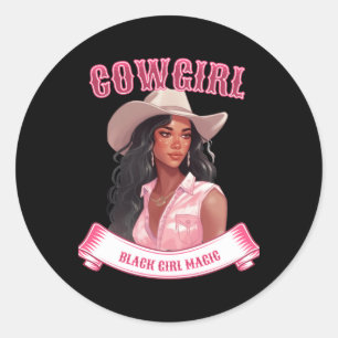 Autocollant magique pour fille noire