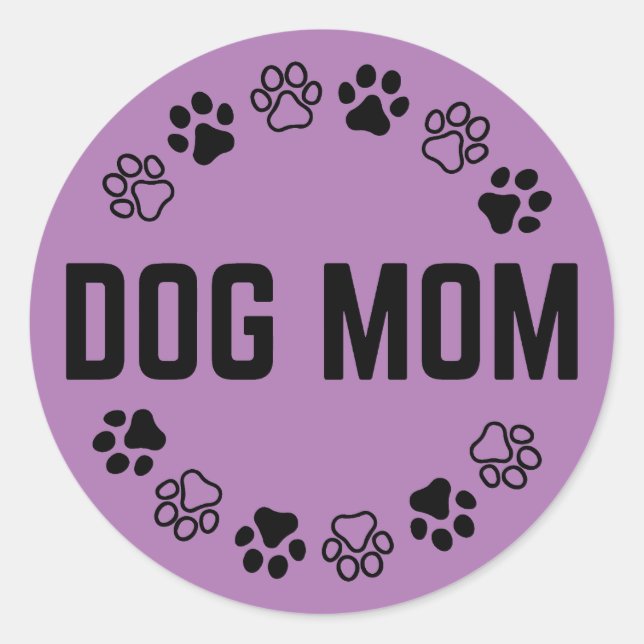 Autocollant maman chien (Devant)