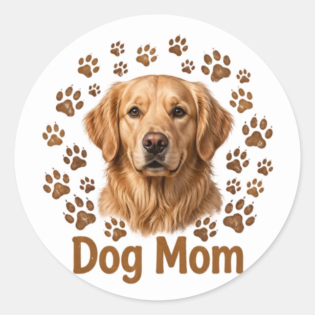Autocollant Maman de Chien (Devant)