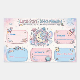 Autocollant Mandala Galaxie Little Stars Space