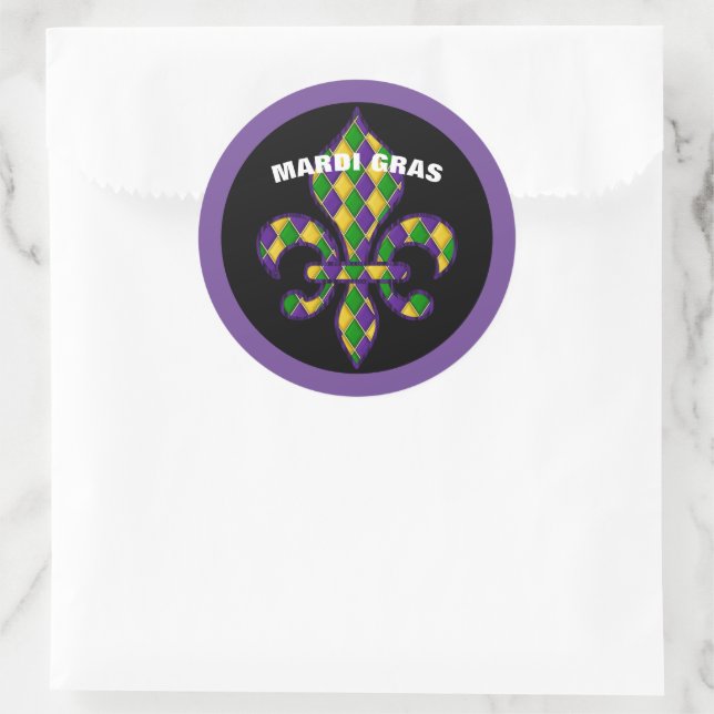 Autocollant Mardi Gras (Sac)