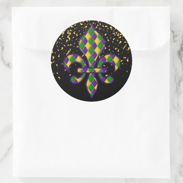 Autocollant Mardi Gras (Sac)