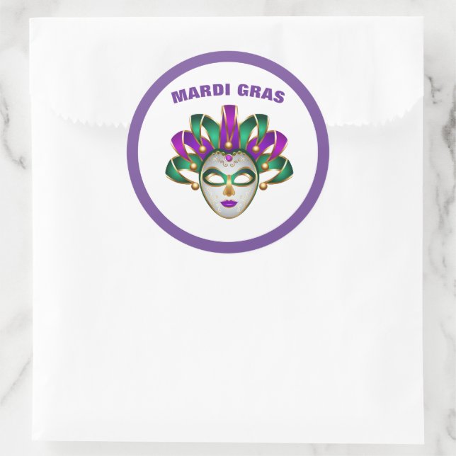 Autocollant Mardi Gras (Sac)