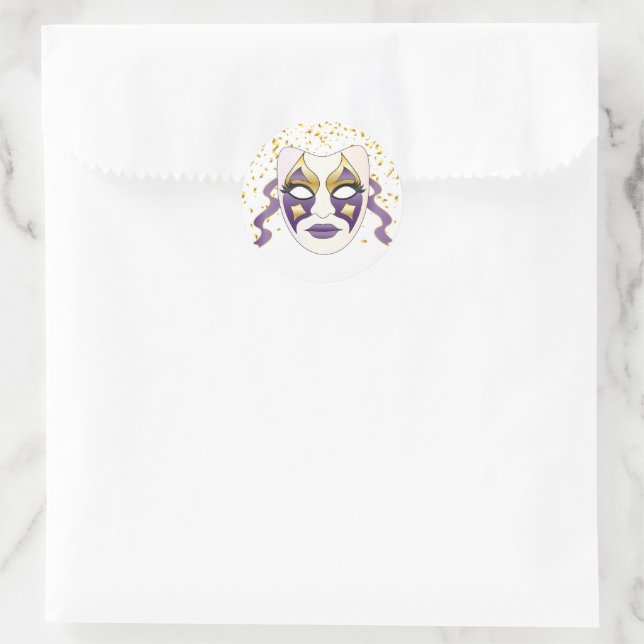 Autocollant Mardi Gras (Sac)