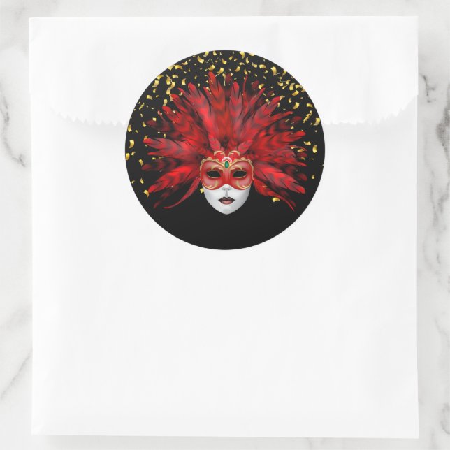 Autocollant Mardi Gras (Sac)
