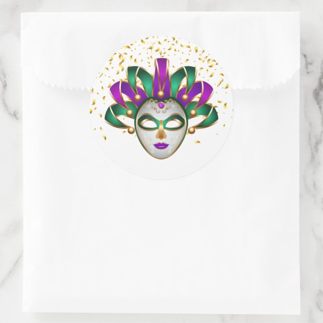 Autocollant Mardi Gras (Sac)