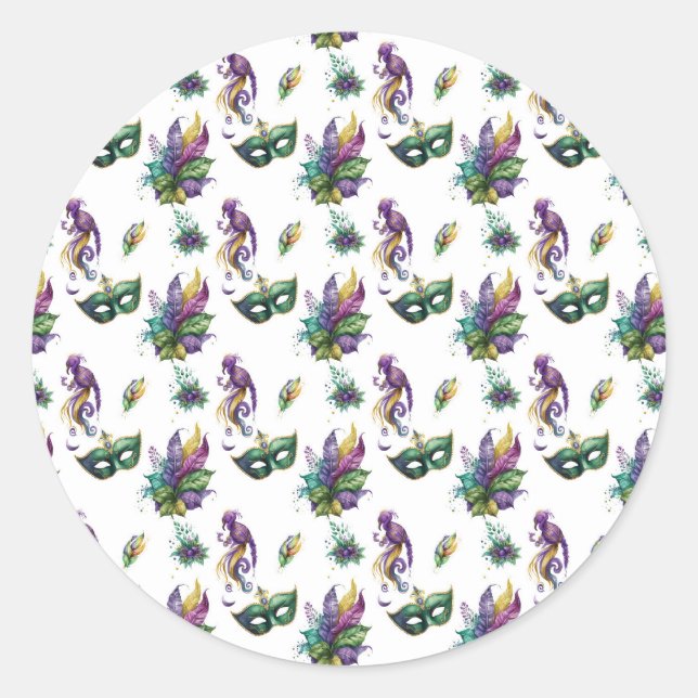 Autocollant Mardi Gras (Devant)