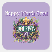 Autocollant Mardi Gras