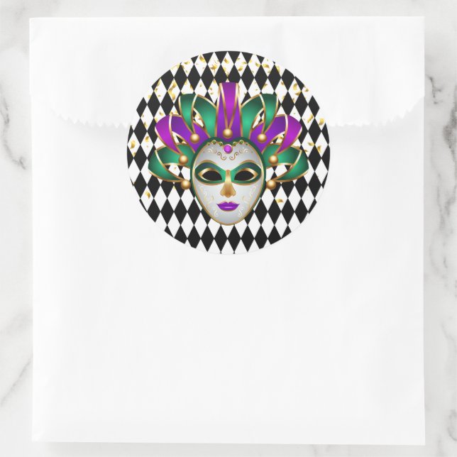 Autocollant Mardi Gras (Sac)