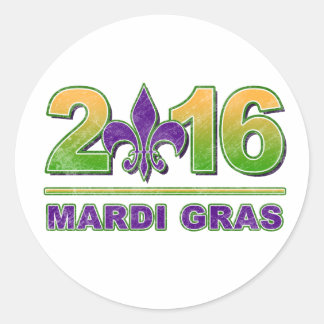 Autocollant Mardi Gras Fleur-de-Lis 2016