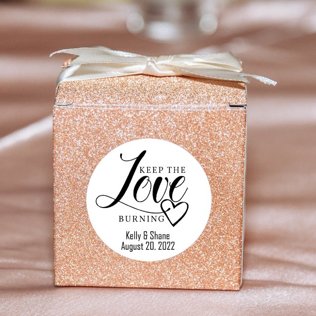 autocollant mariage, autocollant à bougie, (Créateur téléchargé)