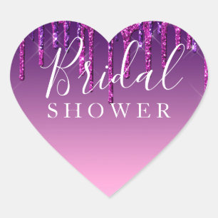 Autocollant - Mariage avec goutte de paillettes vi