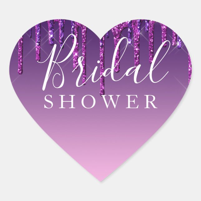 Autocollant - Mariage avec goutte de paillettes vi (Devant)