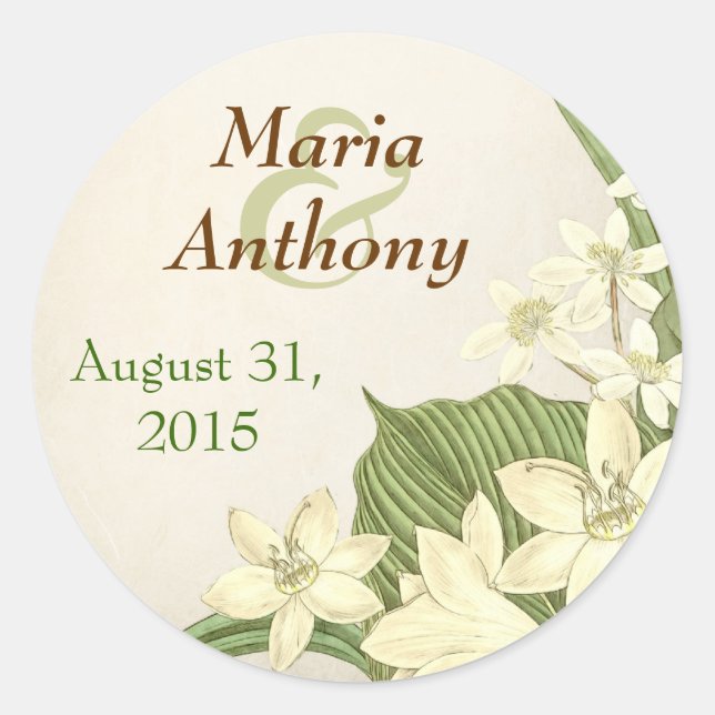 autocollant mariage de lys (Devant)