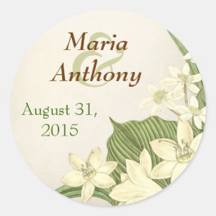 autocollant mariage de lys