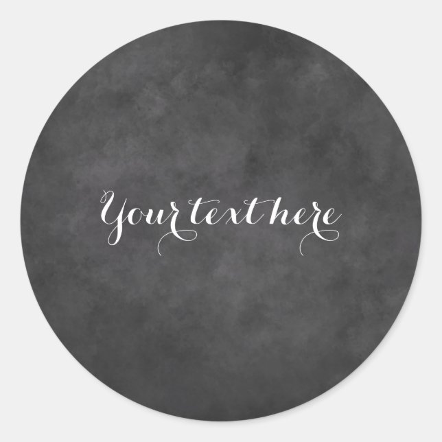 Autocollant mariage de tableau noir personnalisé (Devant)