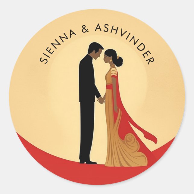 Autocollant Mariage indien (Devant)