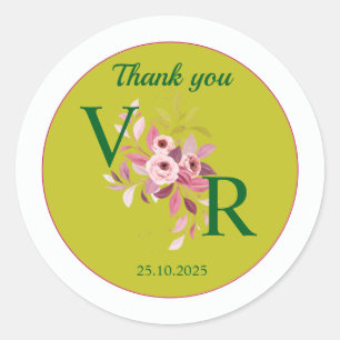 autocollant mariage Merci