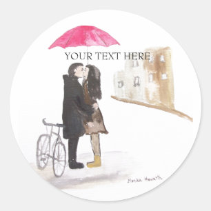 Autocollant mariage Romance Round
