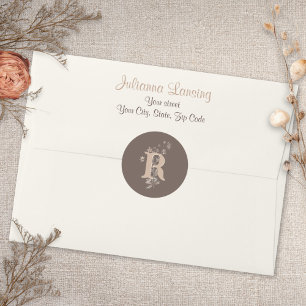Autocollant mariage Rustic Boho Fleur sauvage neut