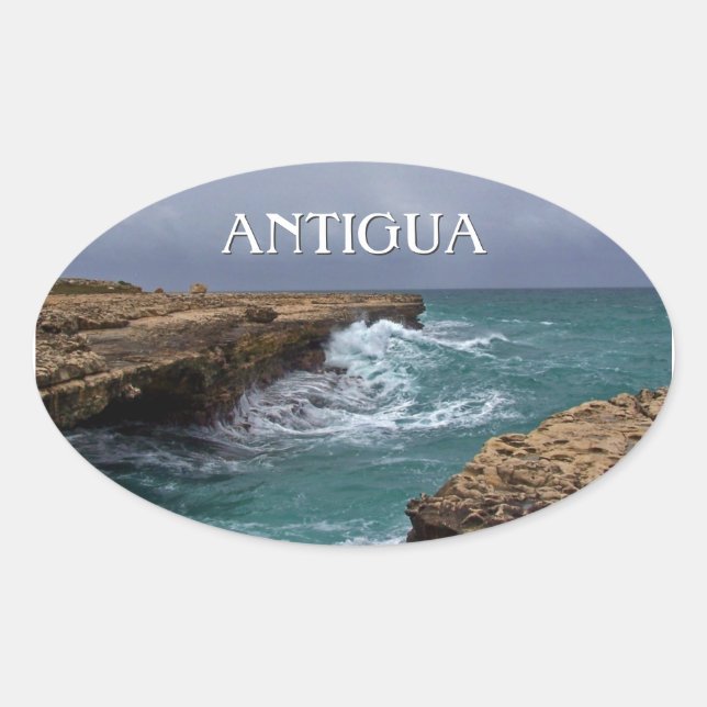 Autocollant maritime d'Antigua Island (Devant)