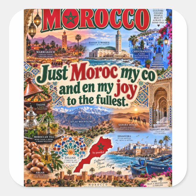 Autocollant Maroc (Devant)