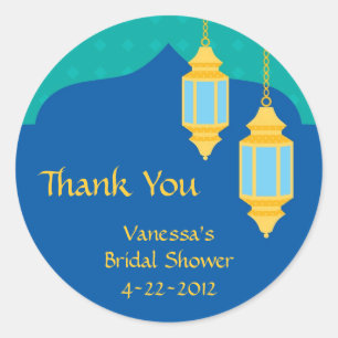 Autocollant marocain de lanterne