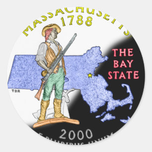 Autocollant Massachusetts