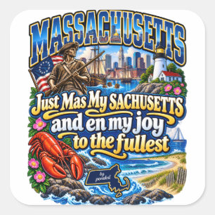 Autocollant Massachusetts