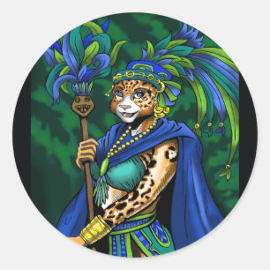 Autocollant maya de prêtresse