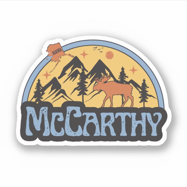 Autocollant McCarthy, Alaska (Devant)