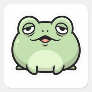 Autocollant Mème Grenouille Mignonne   Grenouille 