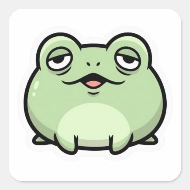 Autocollant Mème Grenouille Mignonne | Grenouille  (Devant)